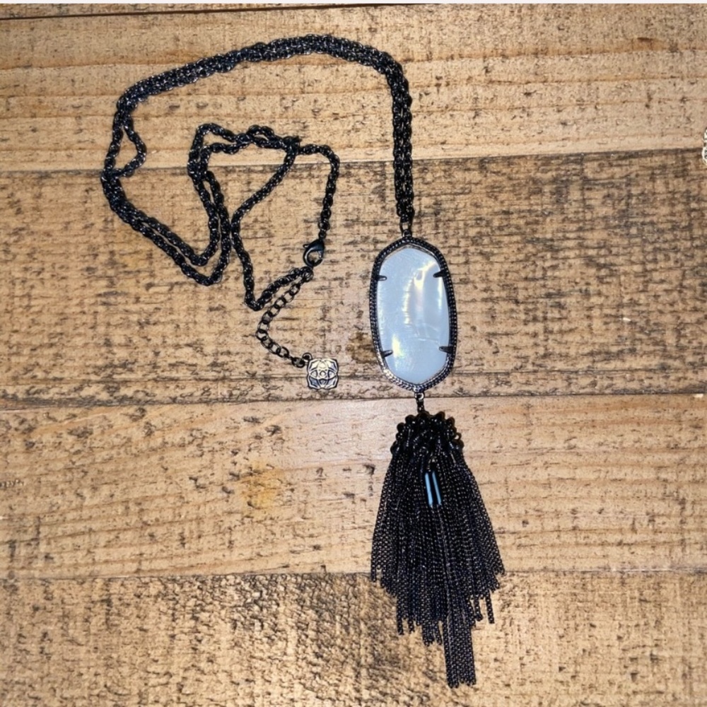 Gunmetal Kendra Scott Rayne necklace